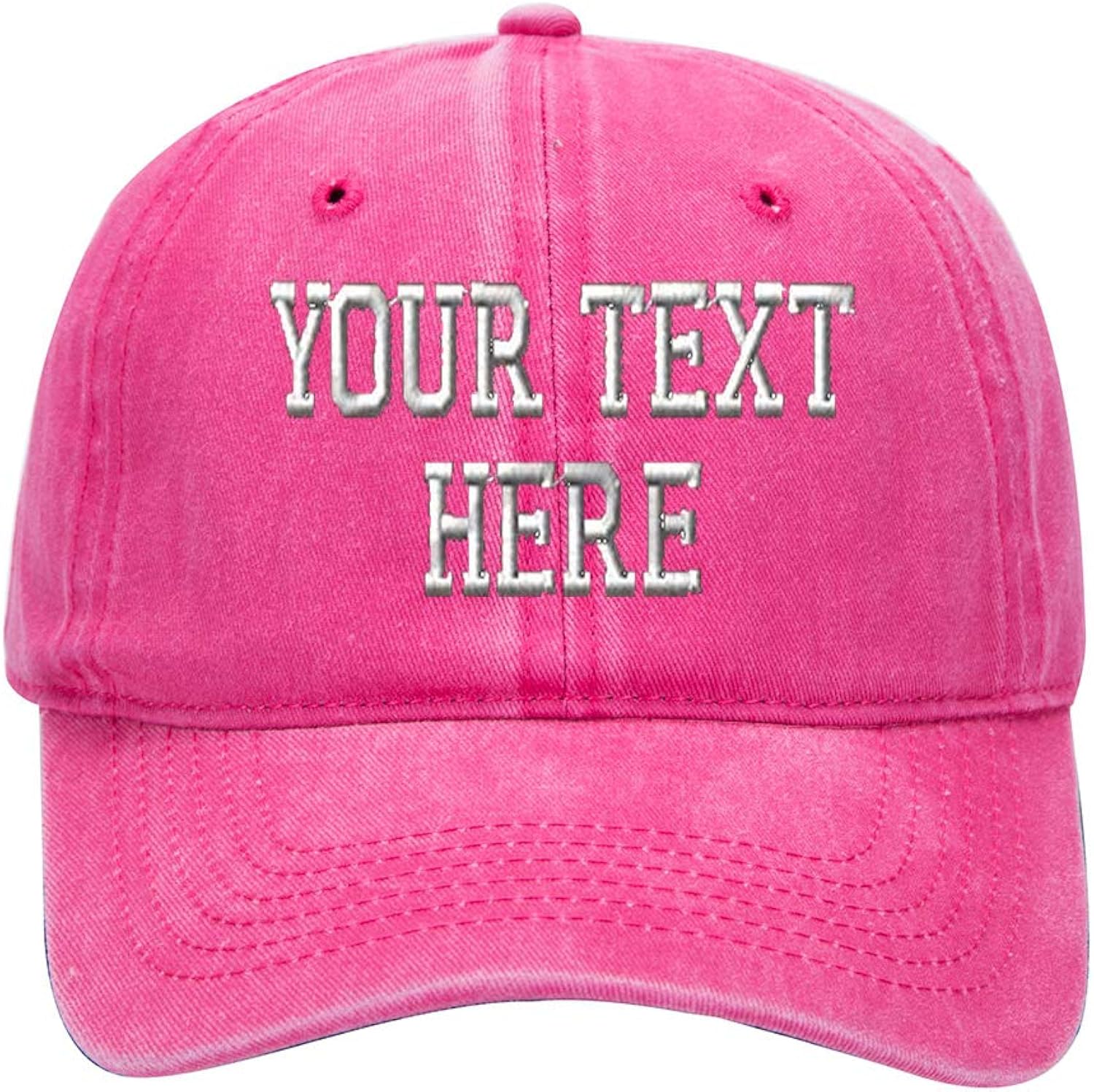 Custom Embroidered Baseball Hat Personalized Adjustable Cowboy Cap Add Your Text