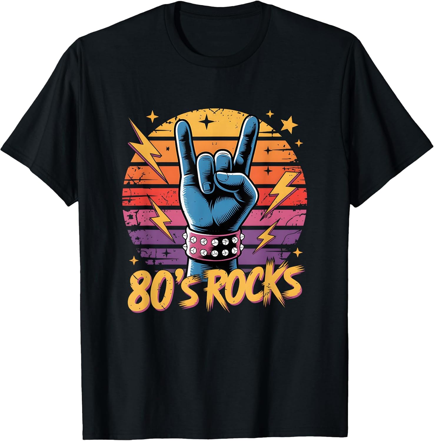 Vintage 80's Rock Bands Eighties 80s Party Retro Music Band T-Shirt