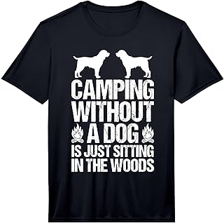 Mens Camping Bonfire Camp Life Forest Camper Performance T-Shirt