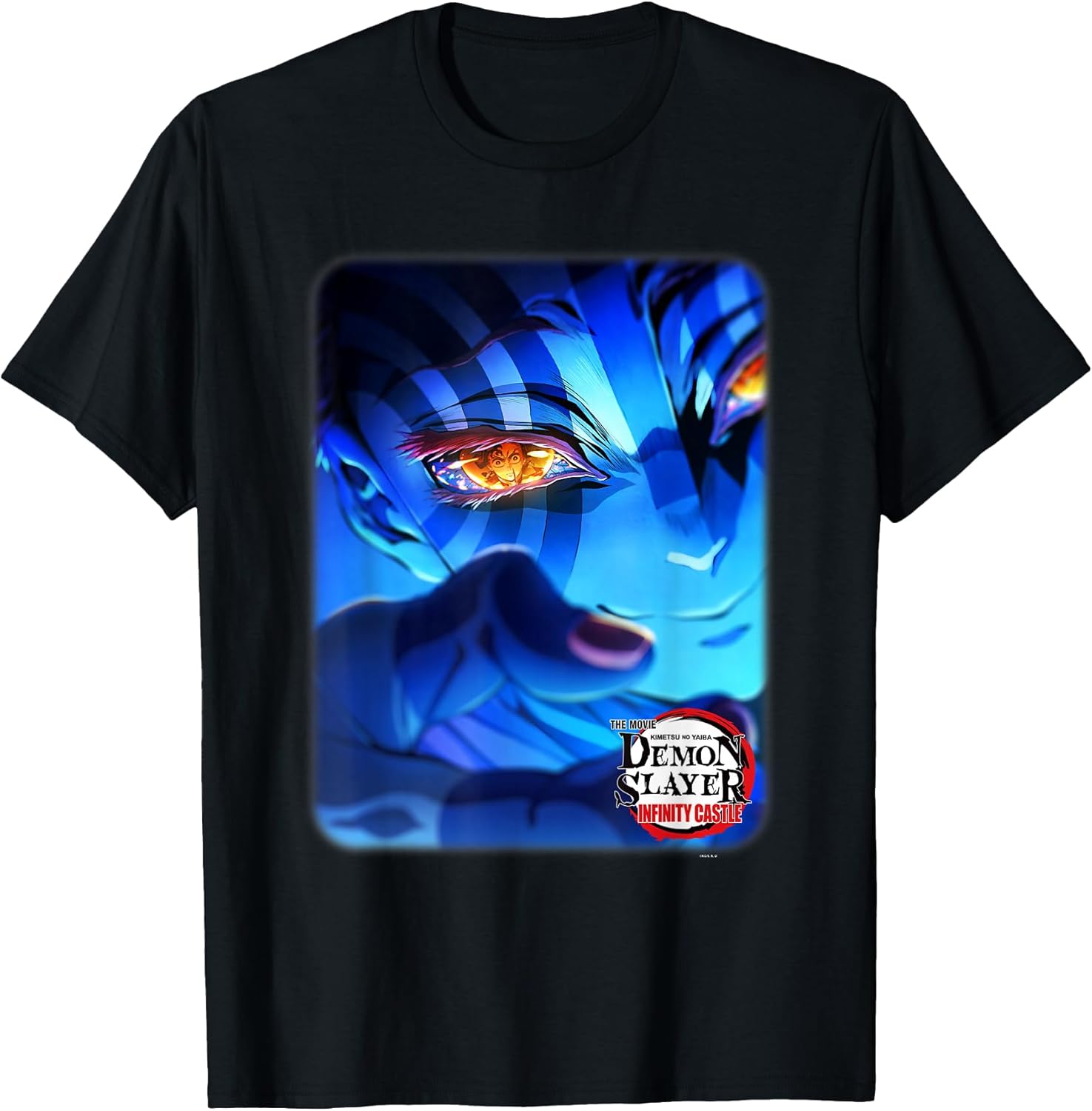 Infinity Castle Akaza Eye Reflection Art T-Shirt