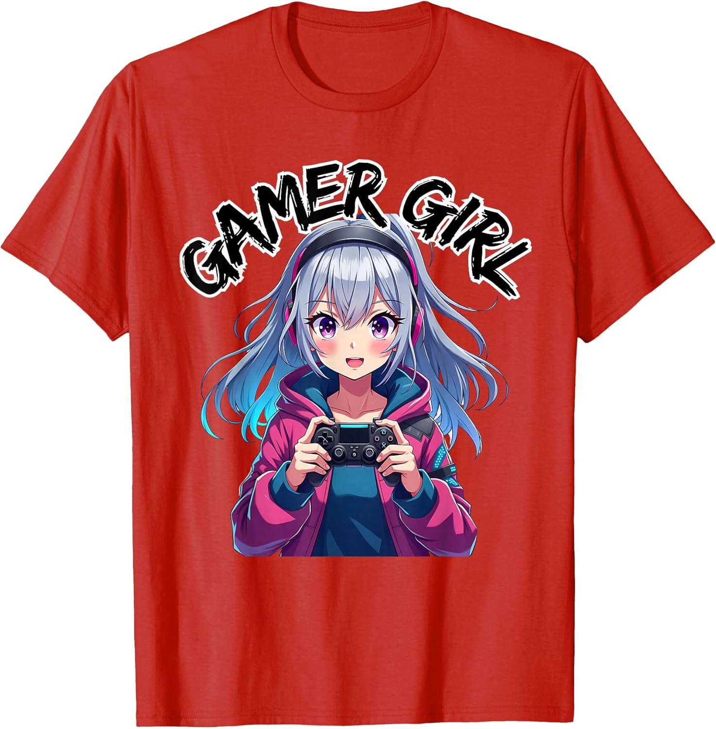 Gamer Girl Gaming Anime Cute Video Game Women Girls T-Shirt