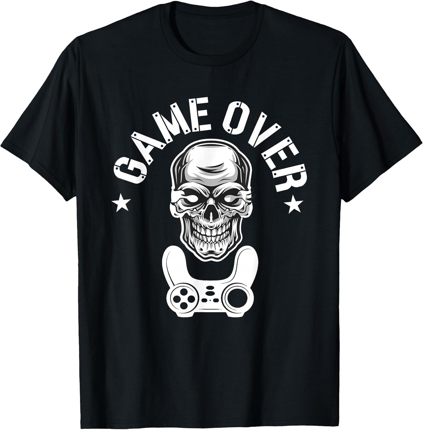Gaming - Gamer - Game Over Skull - Gamer T-Shirt