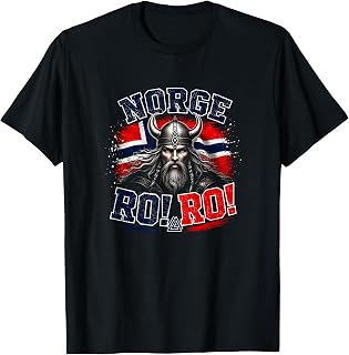 Norway T-Shirt with Vintage Norwegian Design for Norway Fans T-Shirt