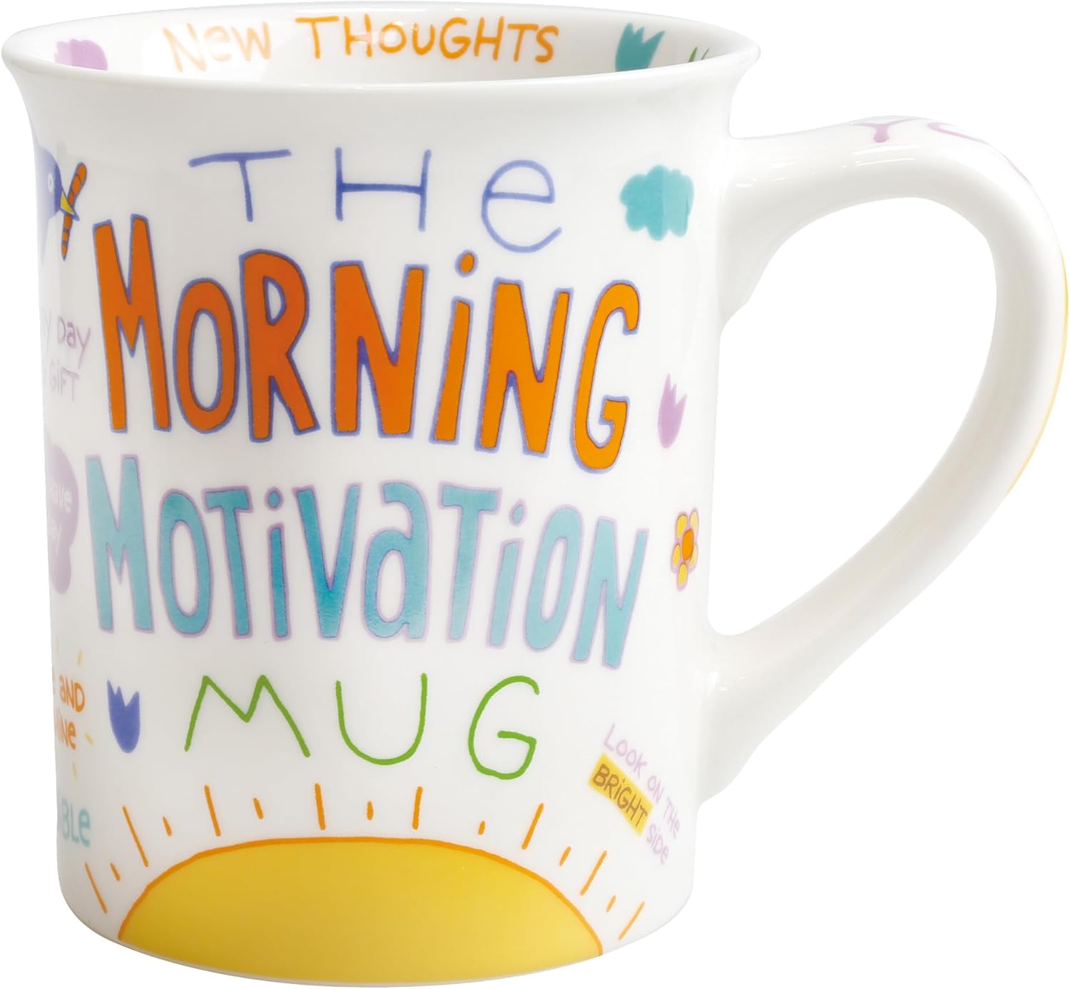 Enesco Our Name is Mud the Morning Motivation Messages Coffee Mug, 16 Ounce, Multicolor