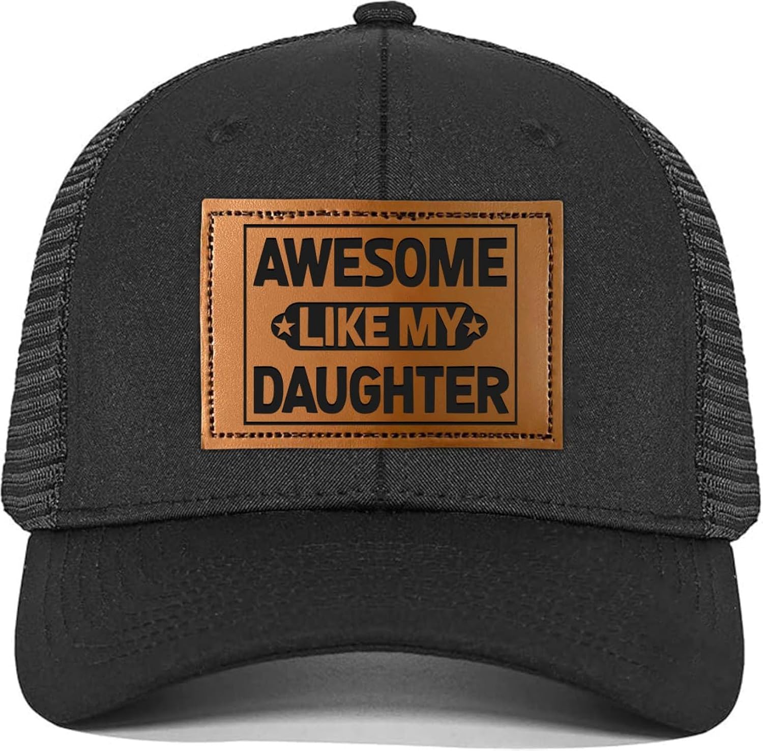 Fathers Day Gift for Dad from Daughter - Awesome Father Trucker Hat - Dad Birthday Gifts from Daughter - Adjustable Mesh Baseball Cap for Men, Papa, Stepdad