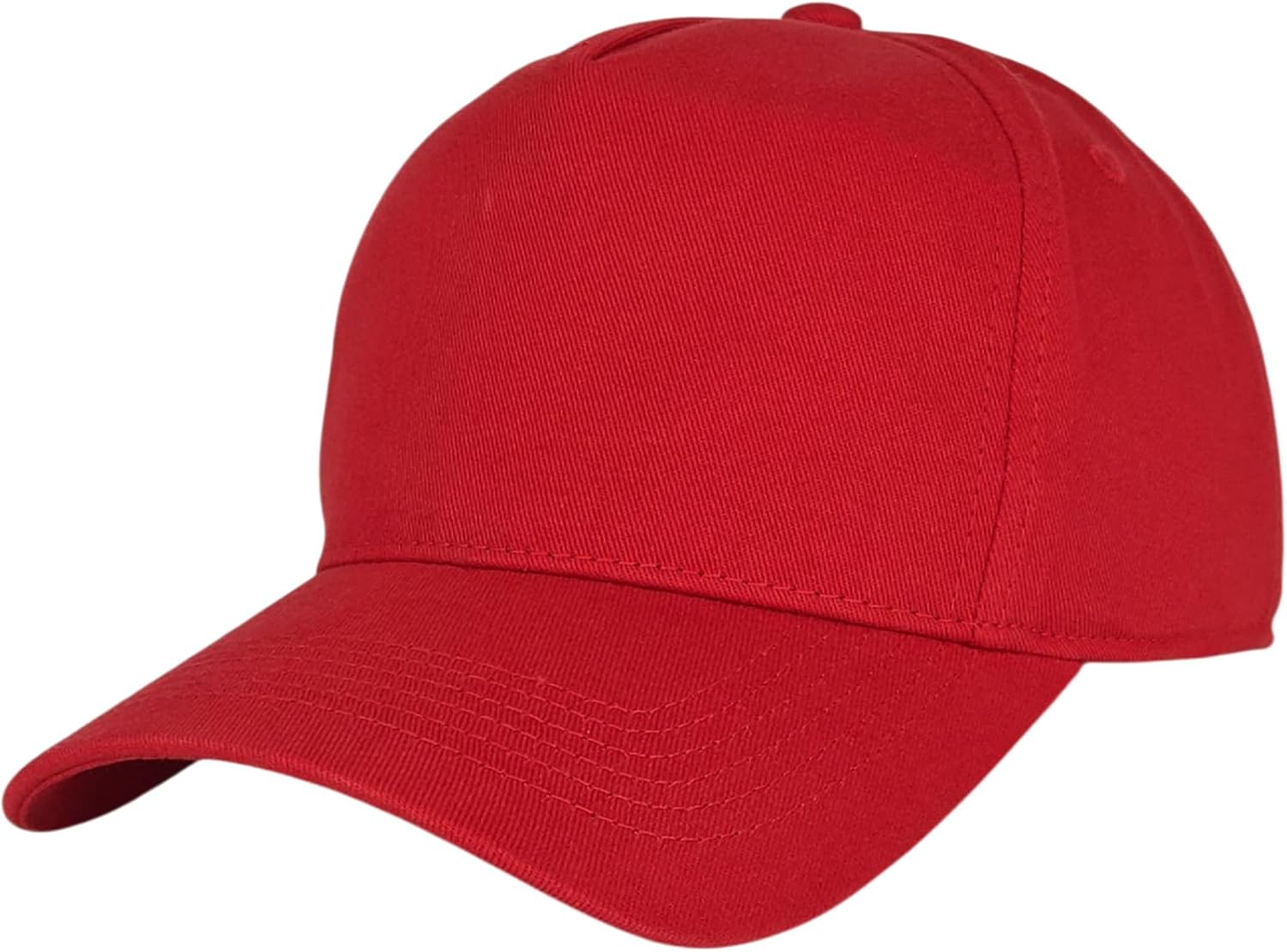 Elidan Classic A-Frame 5-Panel Snapback Hat, Semi-Structured Pinch Front Baseball Cap, Adjustable Fit, Blank for Custom