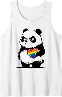 Grumpy Panda LGBTQ Pride Month Tank Top