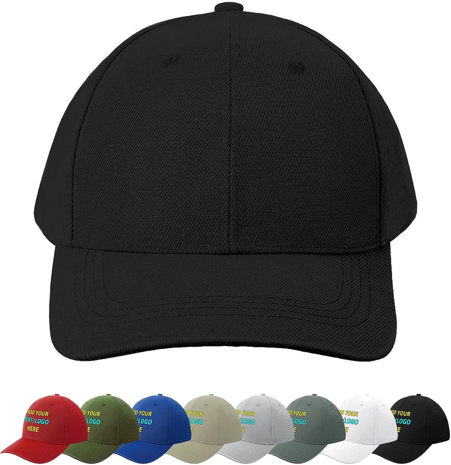 Custom Hat for Men Women, Custom Baseball Cap with Your Text Logo Mesh Caps Trucker Hats