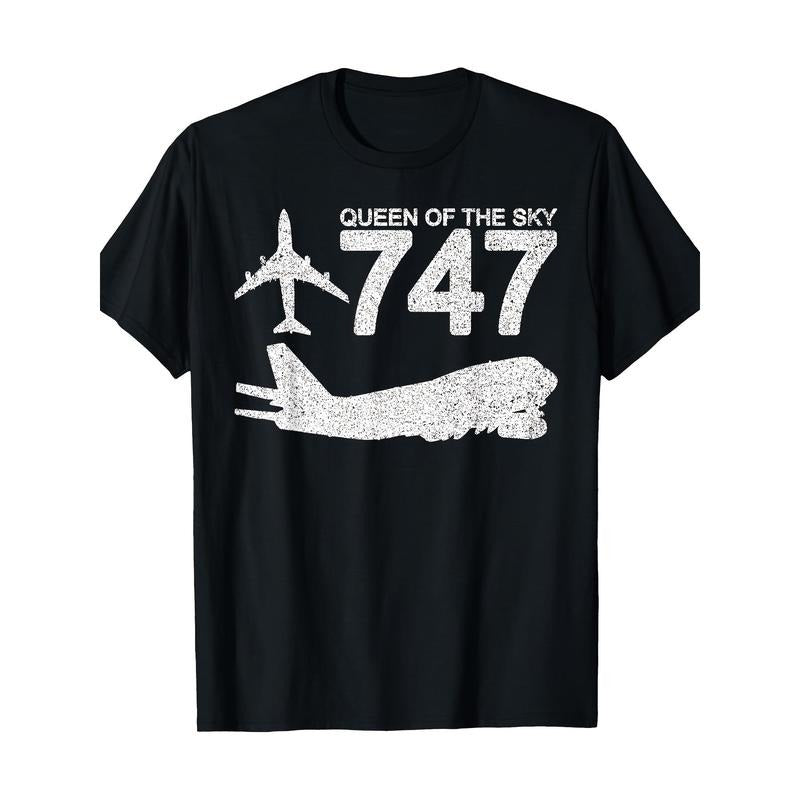 747 Jumbo Jet Aviation Plane Spotting T-Shirt Made in USA Hoodie, Sweatshirt | DripVista.com