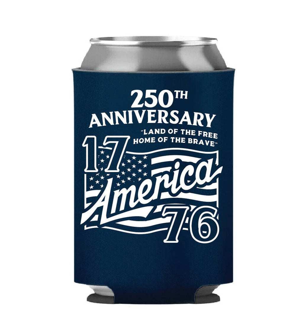 250th Anniversary Blue Koozie - 4697