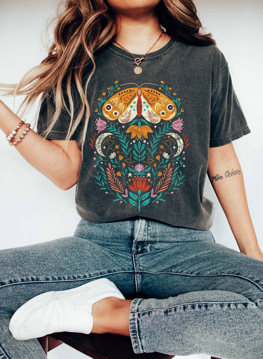 Moth Celestial Color T-Shirt