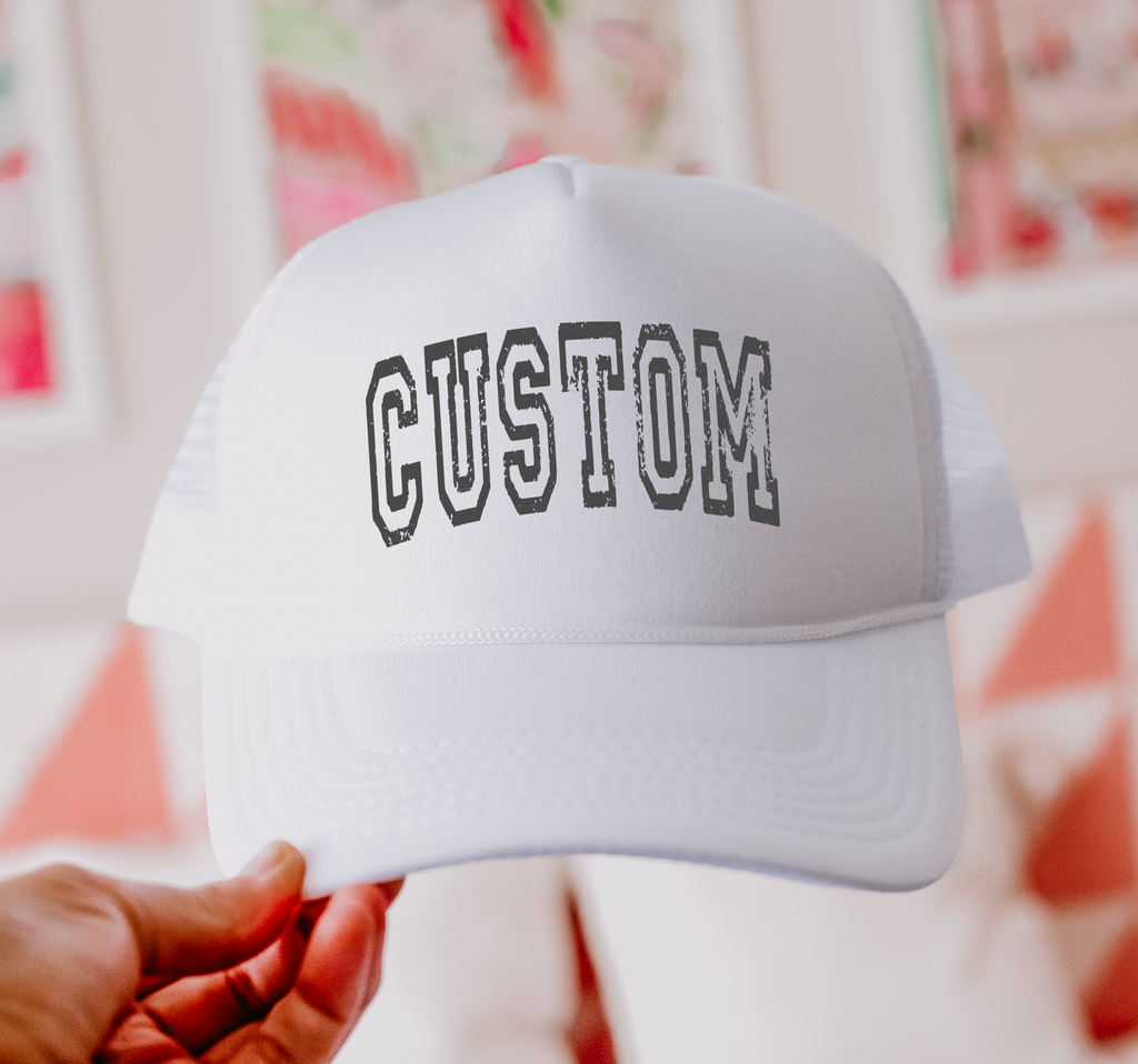 Custom Text Otto Foam Cap Souvenir Hat