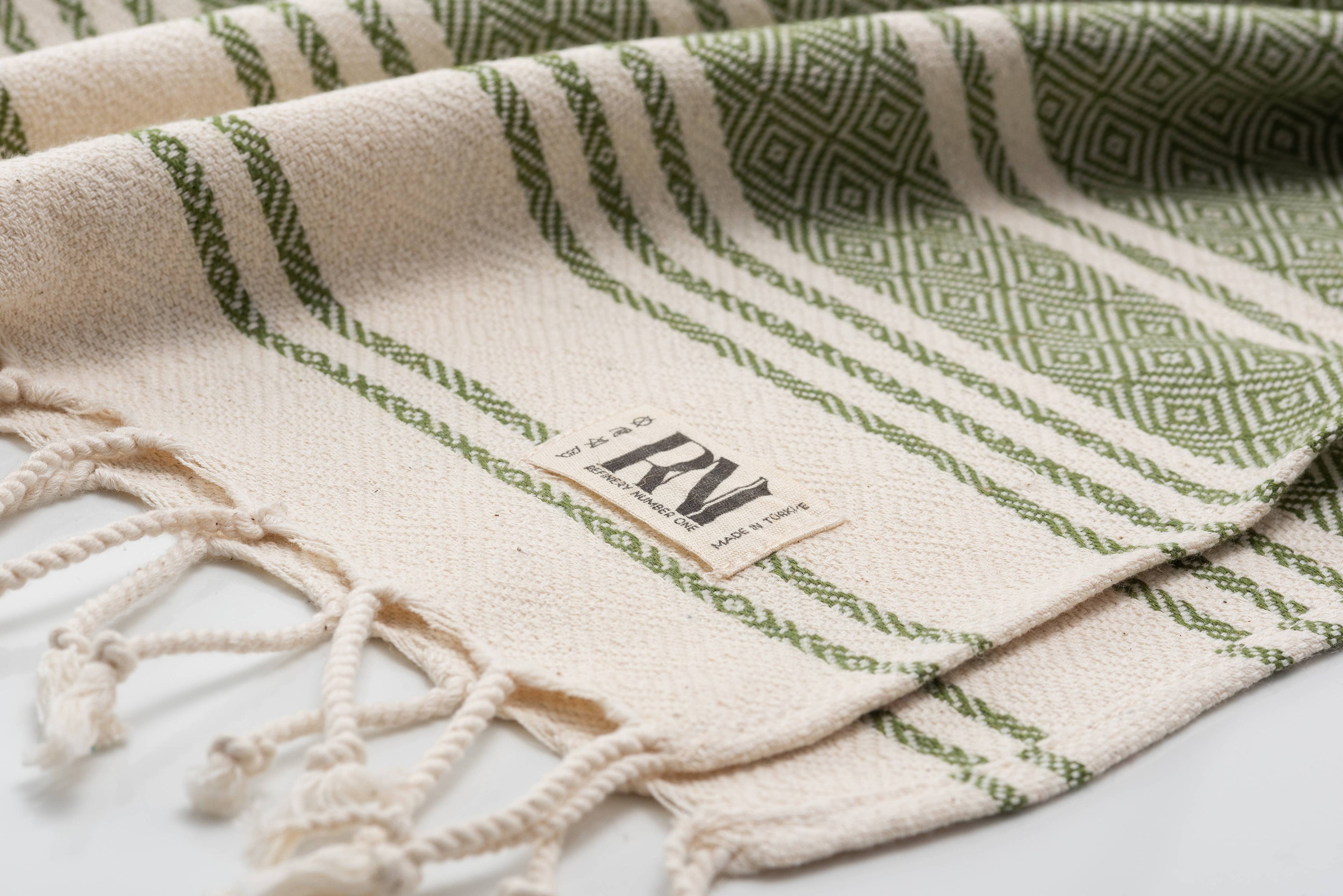 Ottoman Diamond Weave Turkish Peshtemal Beach Bath Gym Towel