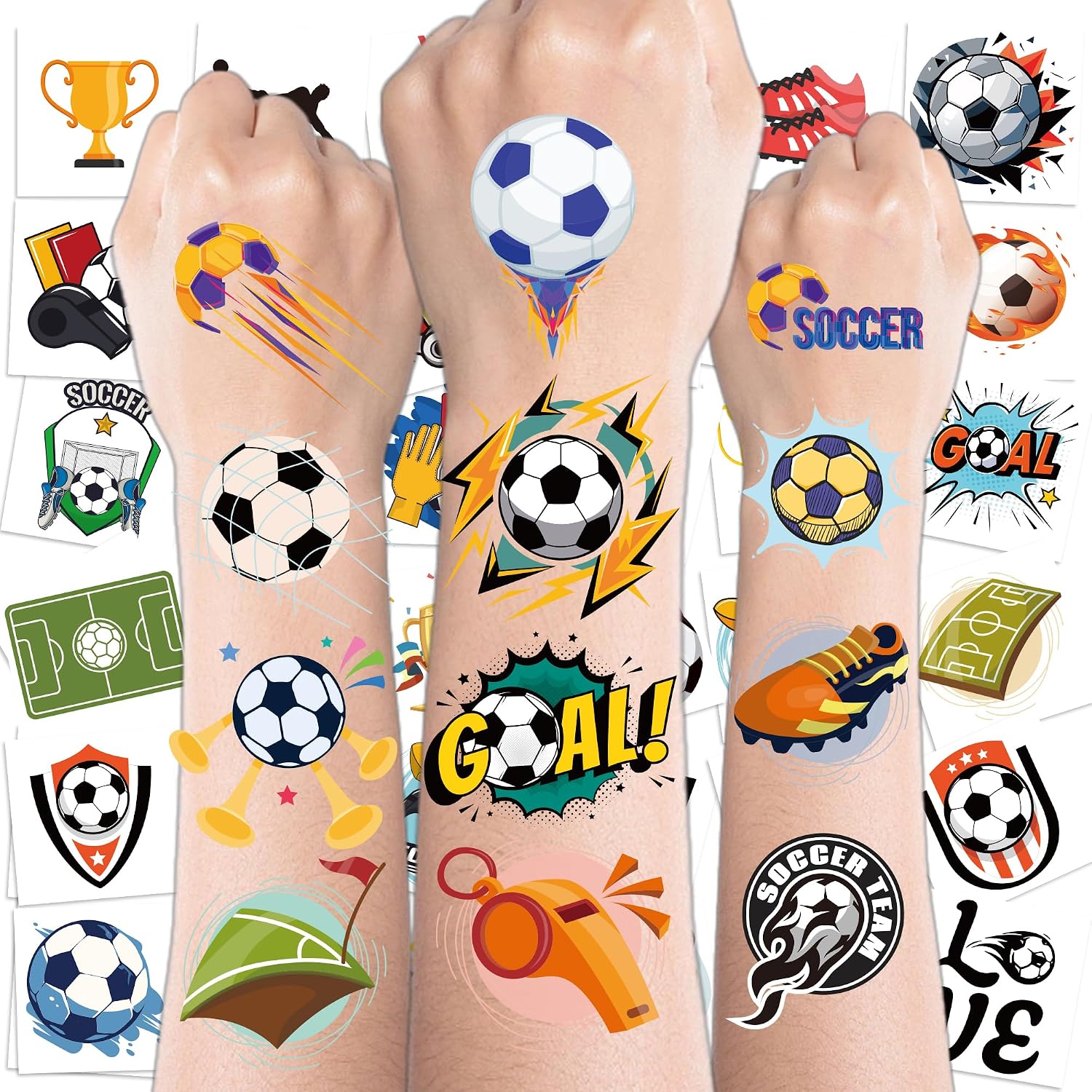 World Game Cup Jersey 2026-150 PCS Tattoos for Kids Boys Adults | Soccer Party Favors for World Games Cup Shirt Merchandise Crafts Accessories Outfit Decorations Goodie Bags Stuffers