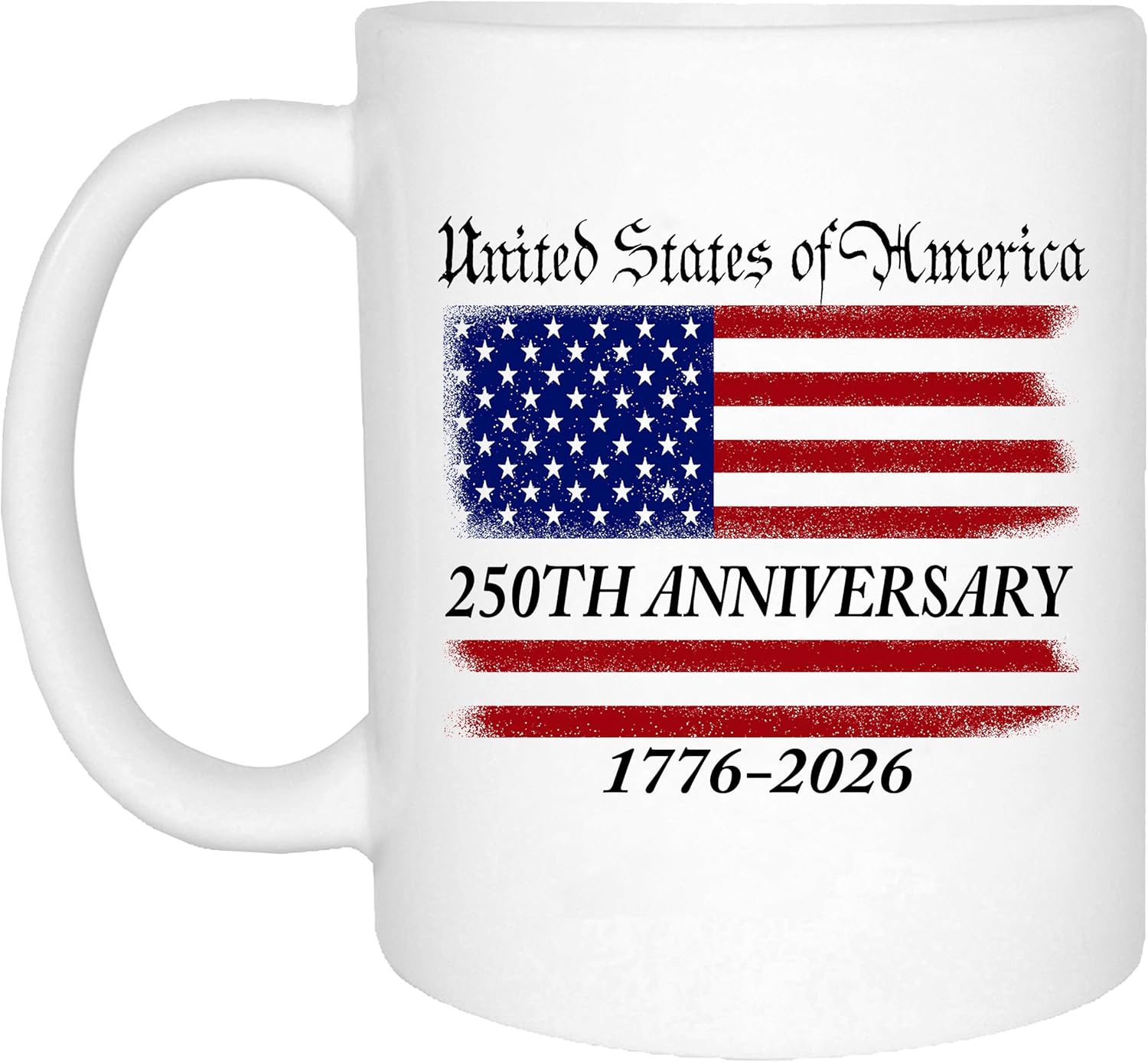 Rogue River Tactical 250th Anniversary America Years Patriotic USA Flag Funny Coffee Mug Novelty Cup Gift 1776-2026