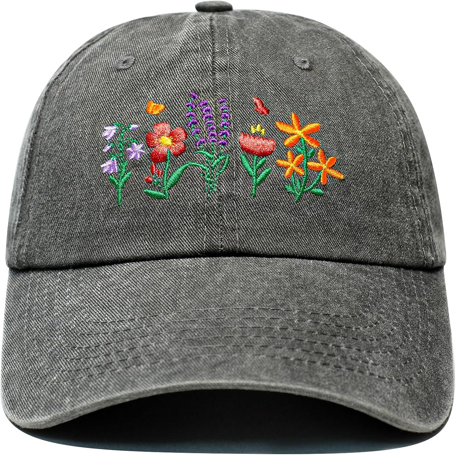 Gardening Gifts for Women, Christmas Birthday Gifts for Gardeners Woman, Adjustable Embroidered Flower Garden Hats