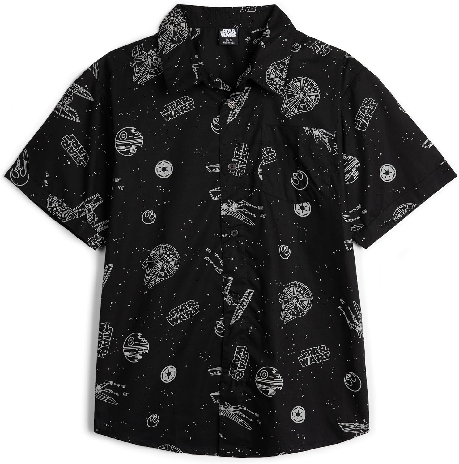 Hawaiian Button Down Dress Shirt Toddler to Big Kid Sizes (2T - 18-20)