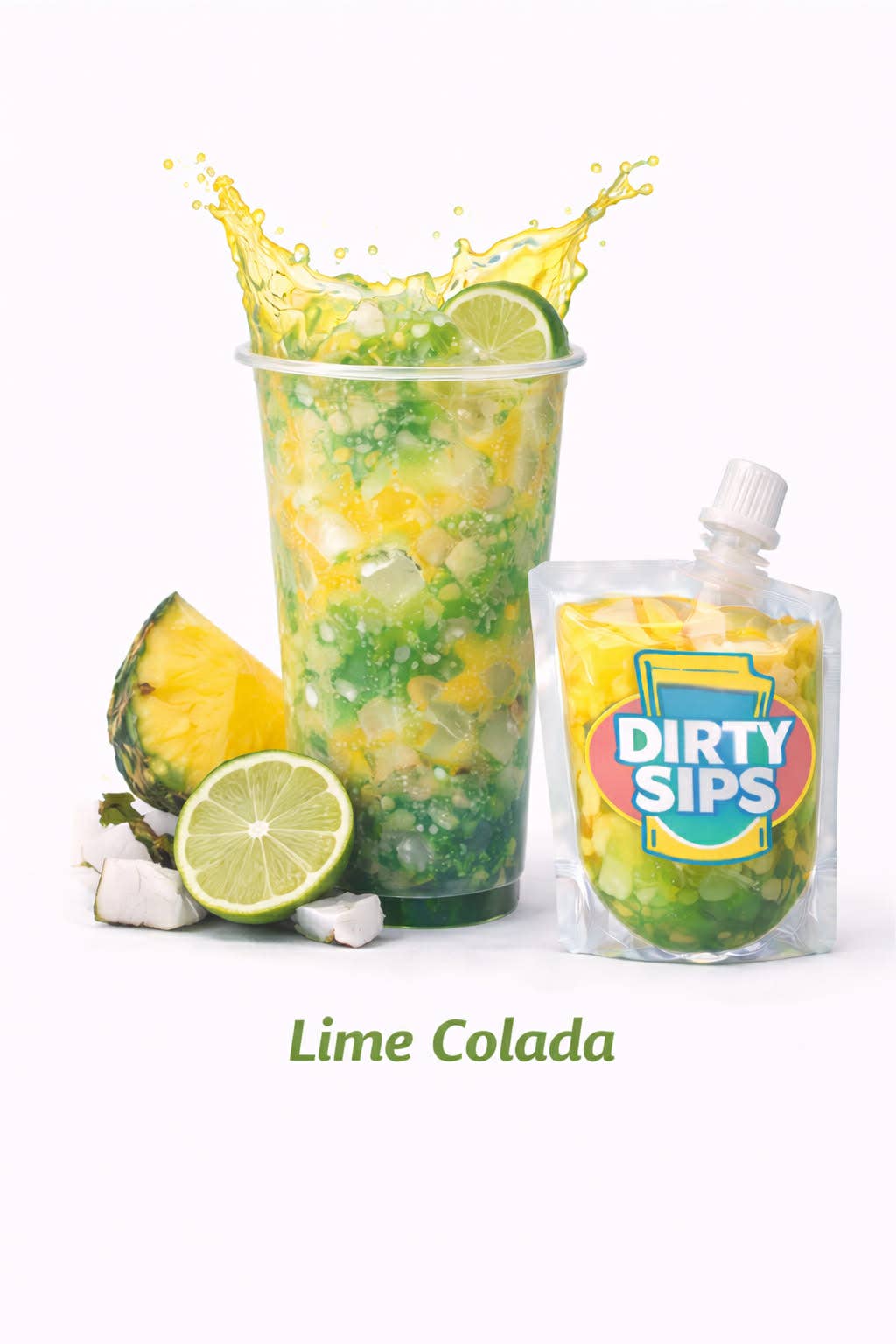 Lime Colada Dirty Sips