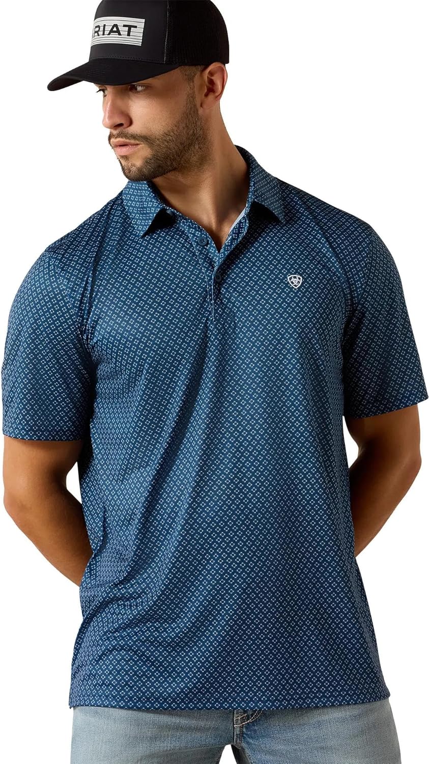 Men's All Over Print Classic Fit Polo