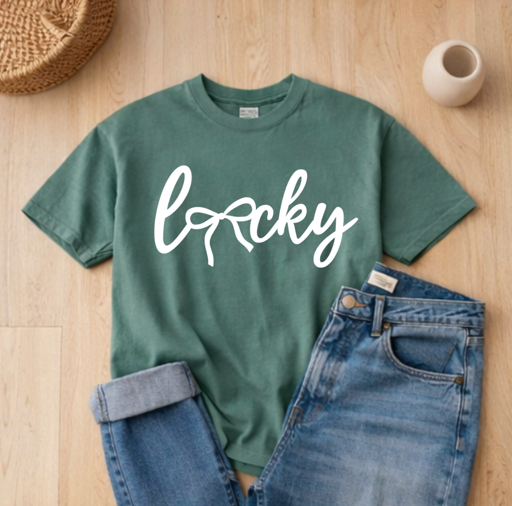 Lucky Bow St. Patrick's Day Graphic Tee