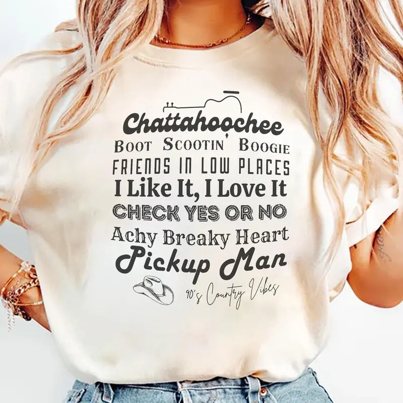 90's Country Music Womenswear Shirt, Sweatshirt, Hoodie | DripVista.com
