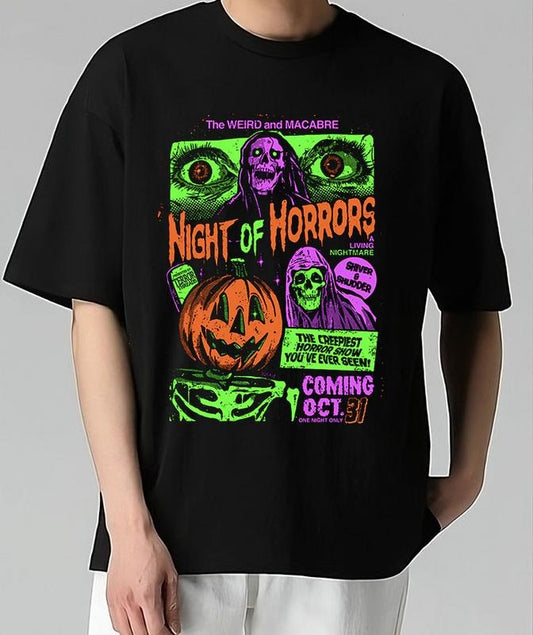 90s Halloween Movies T-Shirt Pair with Anything Relaxed Fit Relaxed Fit Sustainable Cotton Stylish Tee for Everyday Looks