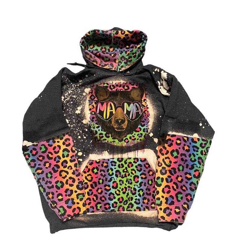 90s Neon Mama Bear Hoodie