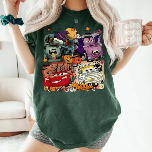 95 Lightnng MC Que Halloween Sweatshirt, M.C.Q Halloween Shirt, Car Movies Shirt, Halloween Shirt