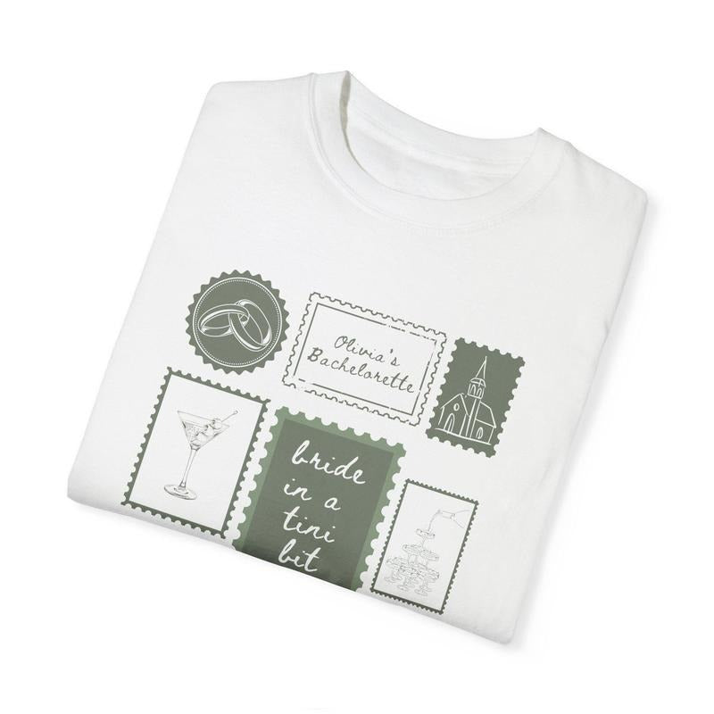 A Bride In A Tini Bit Shirt Dirty Martini Themed Bachelorette Party Dirty Martini Bride TShirt Dirty Martini Bachelorette Martini Bach