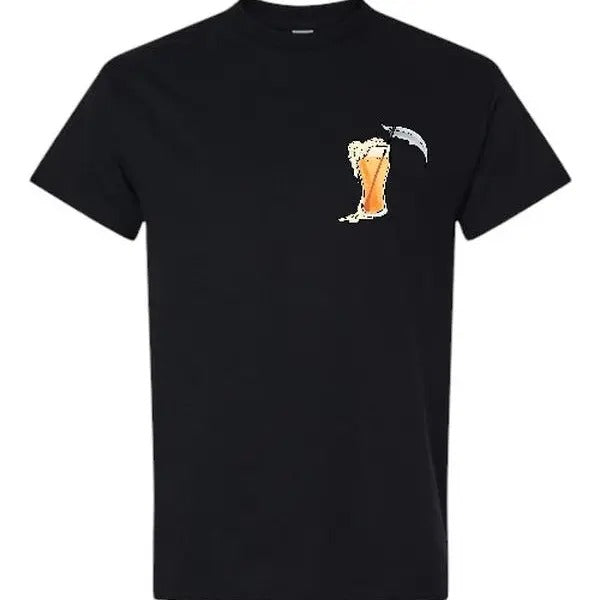 A Drink to Death Grim Reaper Shirt - Gildan, Comfy and Quality Shirt Hoodie, Sweatshirt | DripVista.com