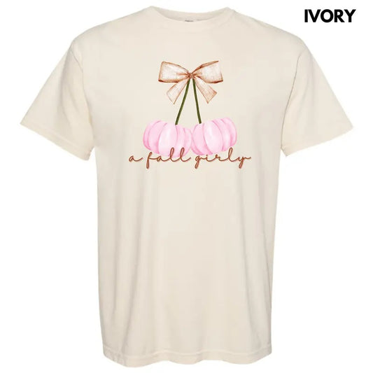 A Fall Girly Pumpkins Comfort Colors T-Shirt 'NLB'