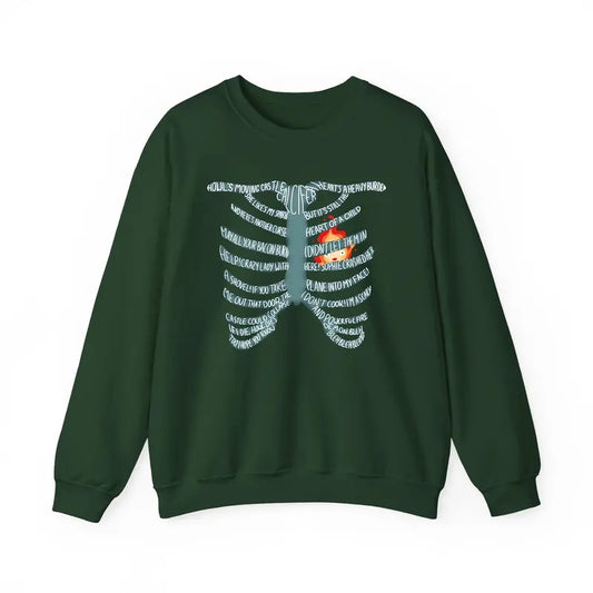 A Heart's A Heavy Burden Sweatshirt, Howls Moving Castle Sweatshirt, Calcifer, HowlPendragon, Anime Shirt
