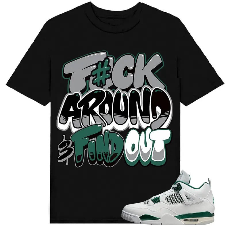 A J 4 Oxidized Green Shirt To Match Sneaker Fuch Around Hoodie, Sweatshirt | DripVista.com