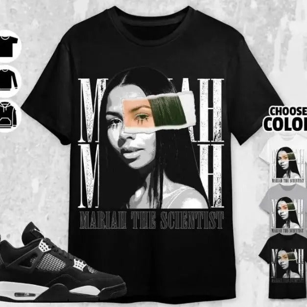 A J 4 White Thunder Unisex T-Shirt, Mariah T S Tees, Shirt To Match Sneaker Hoodie, Sweatshirt | DripVista.com