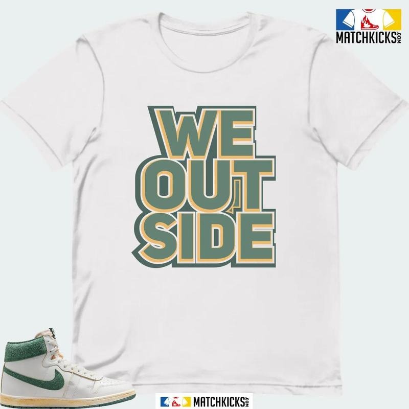 A J SHIP A MA MANIERE GREEN STONE SNEAKER MATCHING T-SHIRT (WE OUTSIDE) Hoodie, Sweatshirt | DripVista.com