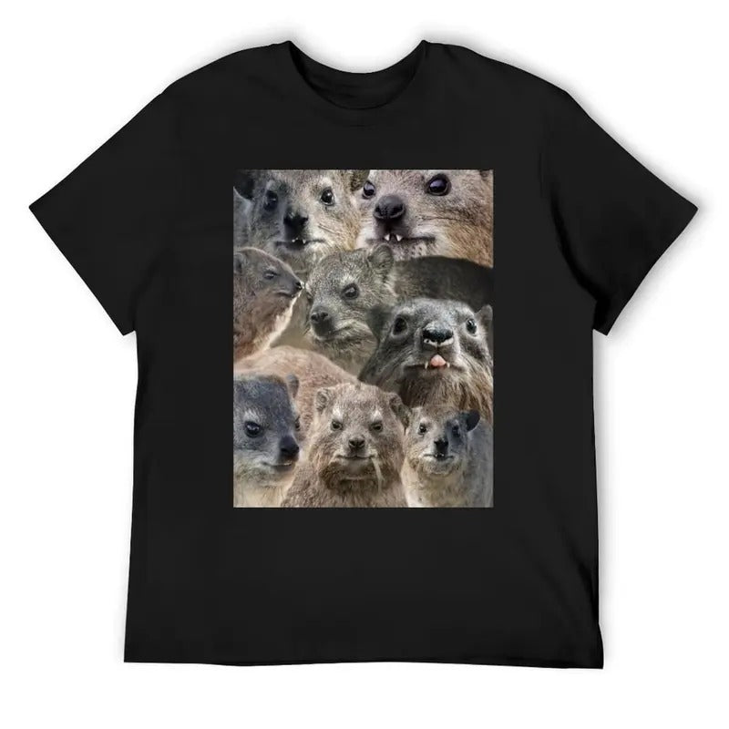 A LOT of Rock Hyrax hier Vintage Graphic T-shirt designer shirts tees vintage kleding baggy shirts heren designerkleding Funny Tee Shortsleeve