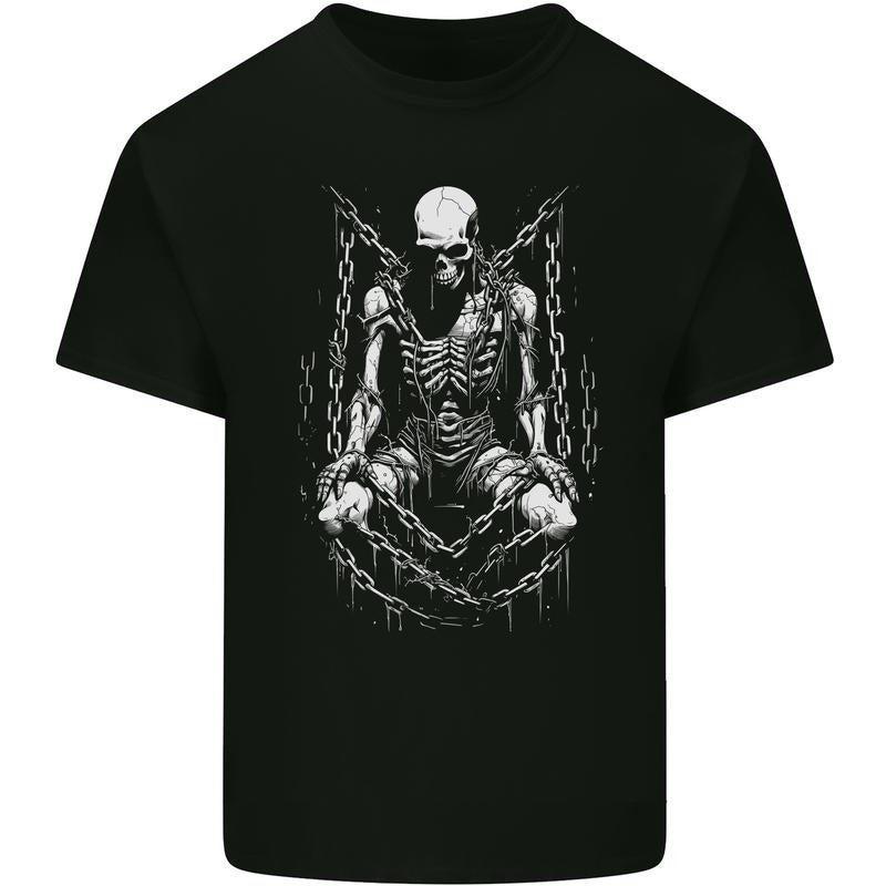 A Skeleton in Bondage Skull Horror Gothic Goth Mens Cotton T-Shirt Tee Top Made in USA Hoodie, Sweatshirt | DripVista.com
