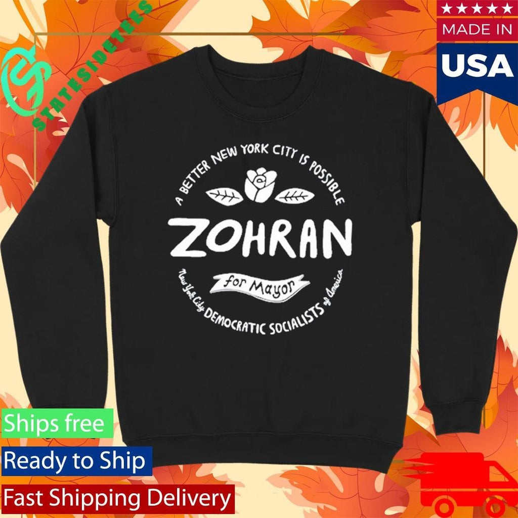 A better New York City Is Possible Zohran For Mayor Logo RED Shirt