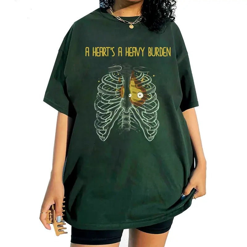 A heart's A Heavy Burden Sweatshirt Unisex, Sophie Hatter Shirt, Anime sweatshirt, Howls Castle Sweatshirt, Gifts. style 02