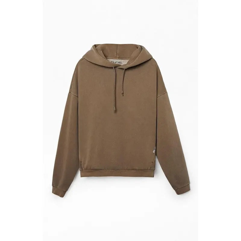 A.R.C. Men's Brown Vintage Wash Comfort Hoodie T-Shirts, Sweatshirt | DripVista.com