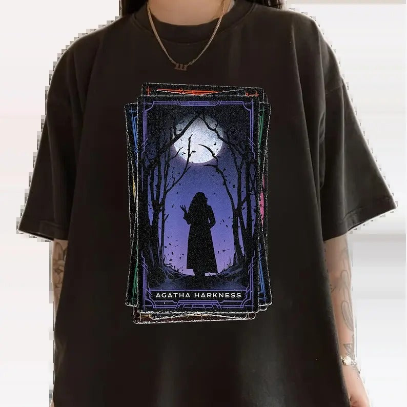 A.ga.tha All AlongTarot Card Shirt, The Co.ven Ballad Of The Witches Road, throne of glass book merch