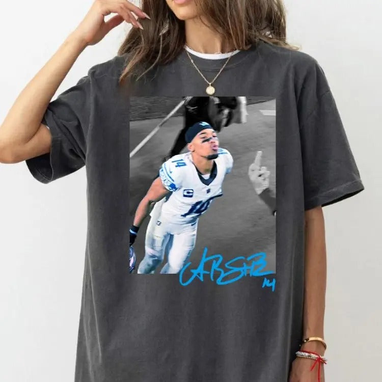 A.m.o.n-R.a St Brown Funny Meme With Green Bay Fan Shirt, Detroit Football Retro TShirt, Game Day Shirt, Football Retro Shirt