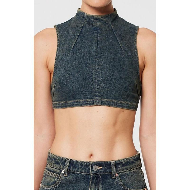 ABRAND Women's Nightlife Mock Neck Quinn Top T-Shirts, Hoodie, Sweatshirt | DripVista.com