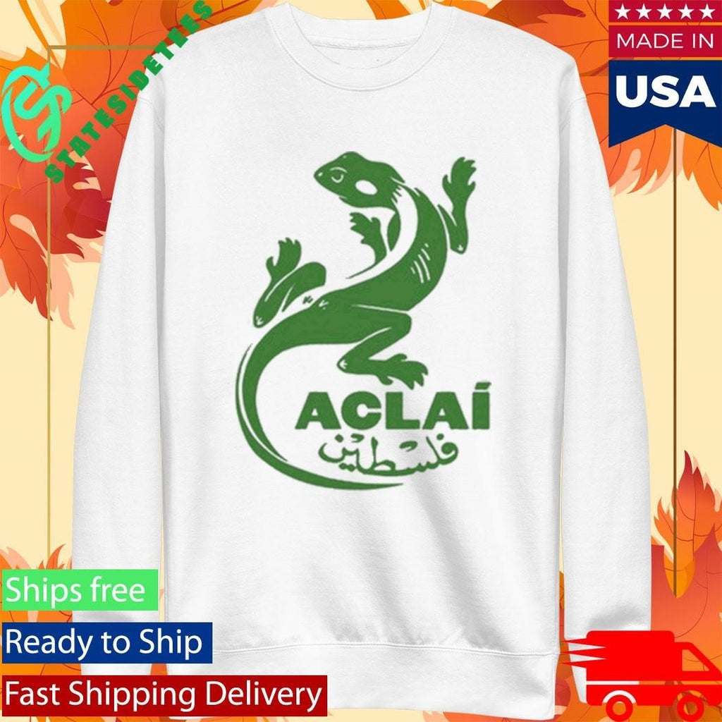 ACLAÍ Palestine Organic White Shirt