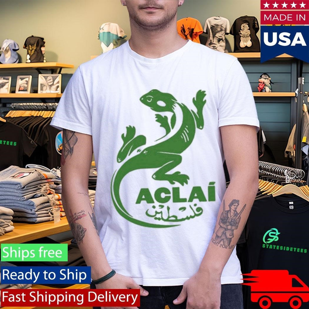 ACLAÍ Palestine Organic White Shirt