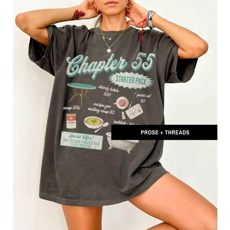 ACOTAR Chapter 55 Shirt Sarah J Maas Merch Sarah J Maas Rhysand Acotar Shirt Acotar Merch Feyre Booktok Merch Bookstagram Romantasy Cassian