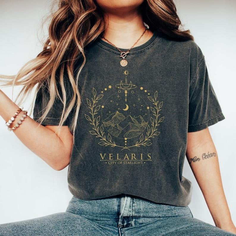ACOTAR Velaris Merch, The Night Court tshirts, A Court Of Thorn And Roses Shirts, Illyrians Of The Night Court Shirts...