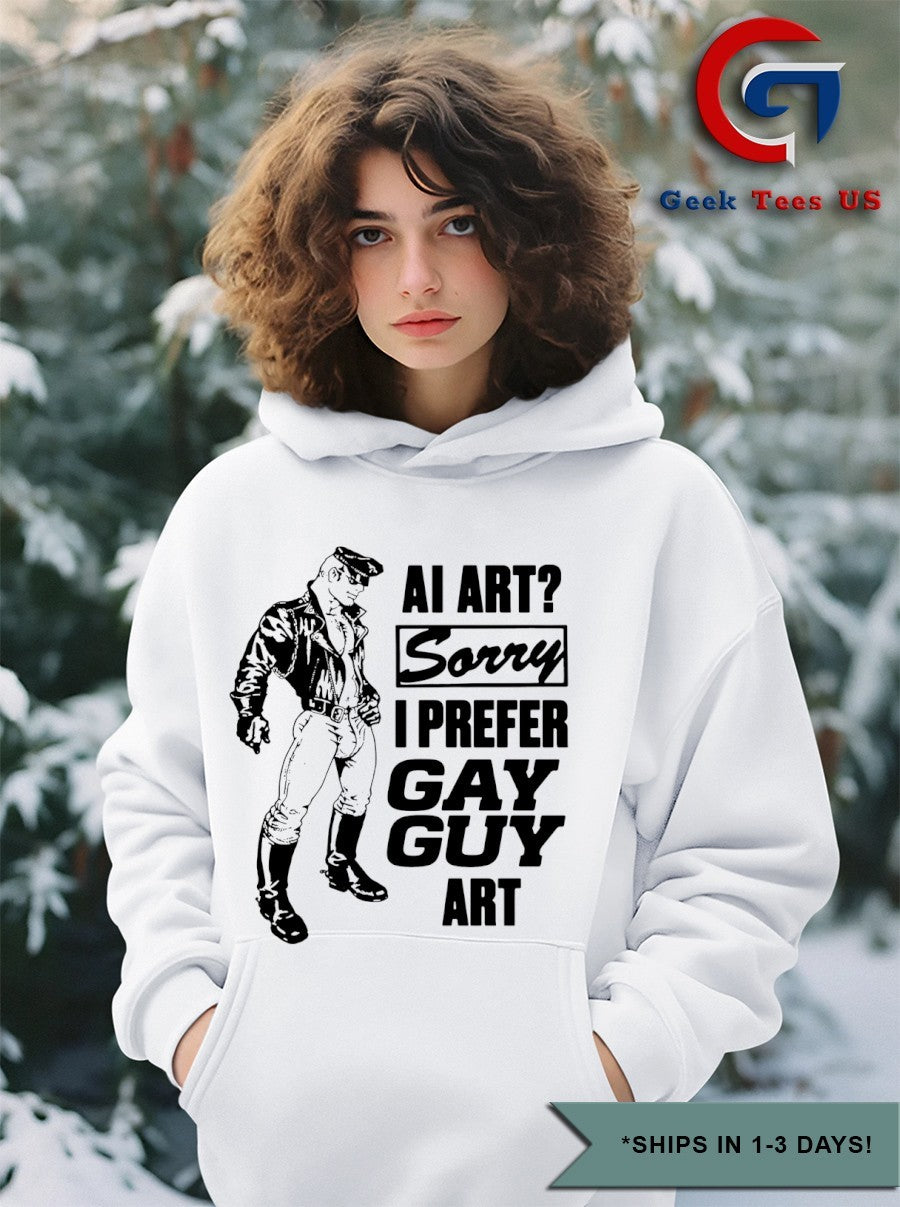AI art sorry I prefer gay guy art shirt