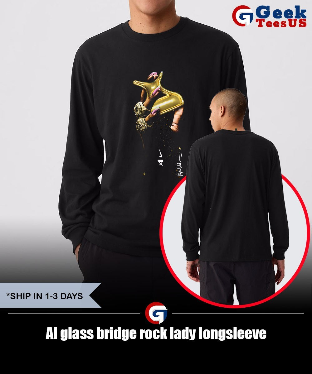 AI glass bridge rock lady shirt