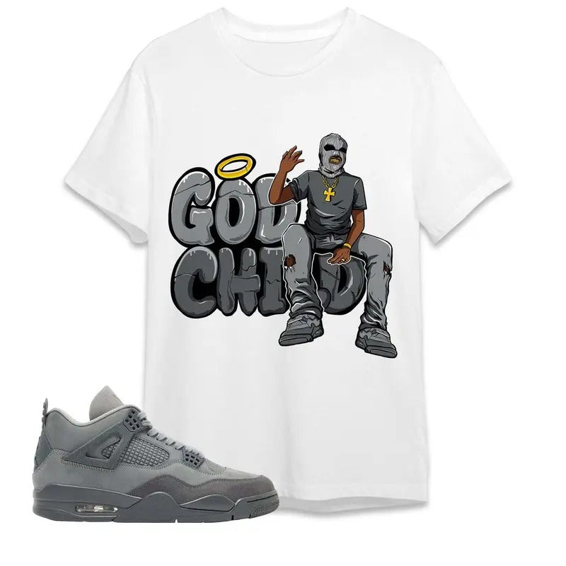 AJ 4 Pari Unisex T-Shirt, God Child, Shirt To Match Sneaker, Back To School Gift Hoodie, Sweatshirt | DripVista.com